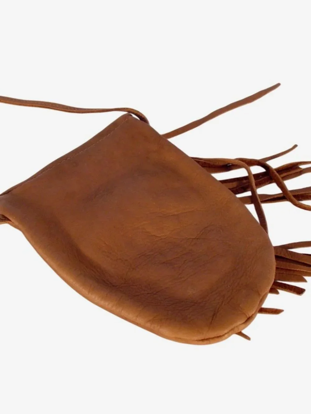 HANDMADE Small Deerskin Leather Fringe Western Shoulder Bag Pouch - Picture 5 of 8